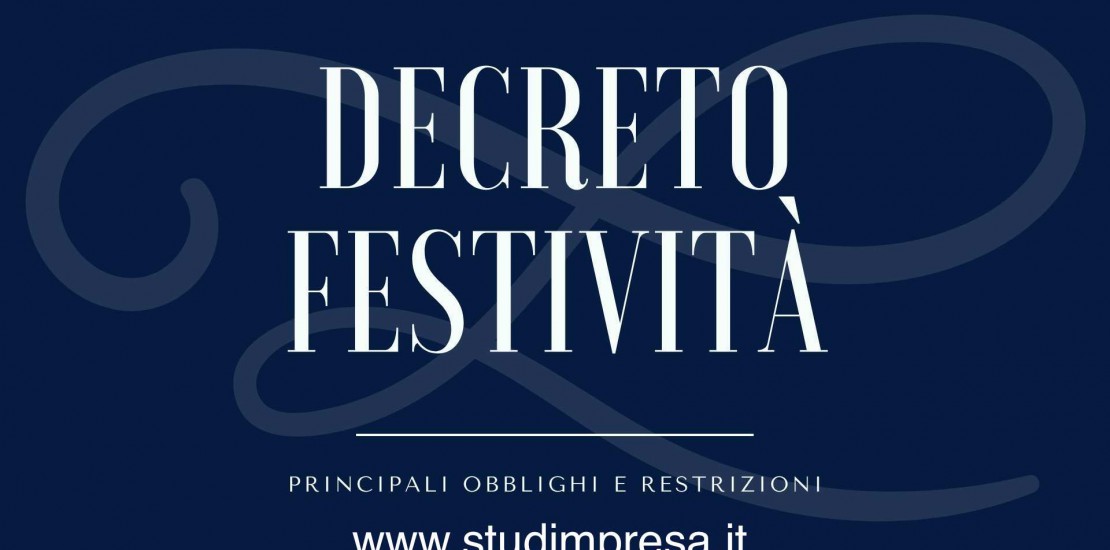 Decreto festività